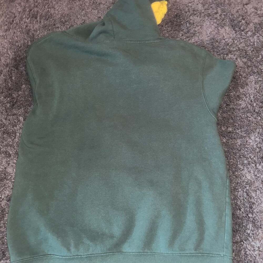 Stadium Athletics Oregon Ducks Hoodie Green Yellow Size Large - Picture 3 of 5